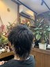 メンズイケメン製造カット＋カッコいいパーマ＋眉カットorヘッドスパ