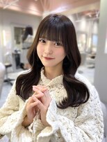 ラメール(MAISON LA MER)&nbsp;【NATSUKI】ぱっつんbang×チョコレートブラウン　前髪カット