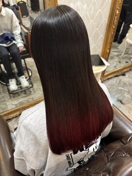 ヘアーアトリエ ラフェル(hair atelier Rafel) インナーカラー/グラデーション/レッド