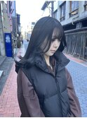 黒髪×顔周りレイヤー