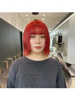 ロンドシエル 横浜(Lond ciel)&nbsp;オレンジレッド/ボブ/レイヤーボブ