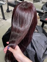 ゲームバイアランスミシー 心斎橋(GAME by Alan Smithee)&nbsp;ブリーチ無しダブルカラーでワインレッド