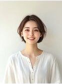 ショートボブ/イメチェン/外ハネボブ/美髪/ワイドバング/髪型