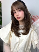 イヴォーク トーキョー(EVOKE TOKYO)&nbsp;似合わせカットレイヤースタイル透明感カラーミディアムレイヤー