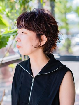 ヘアークラフト(Hair Craft) ニュアンスパーマ×ショートパーマ【髪質改善】チェリーブラウン