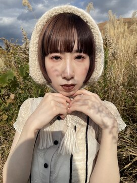 ファンデーション(FOUNDATION) mini bob/レッド×ブラウン