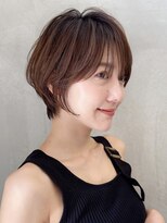 ロンドエニカ 大宮(Lond enika)&nbsp;グランマッシュ/細めハイライト/ショート/白髪ぼかし/前髪☆