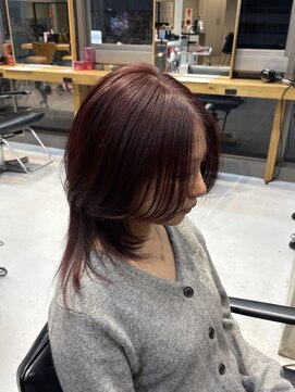 エリマ 調布(elima) 調布レディースレイヤーボブミディアムレイヤーイルミナカラー
