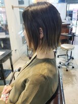 クレメント サロン ブル(Clement Salon Bull) 【松戸BULL】サロンスタイル☆オリーブカラー☆外ハネボブ