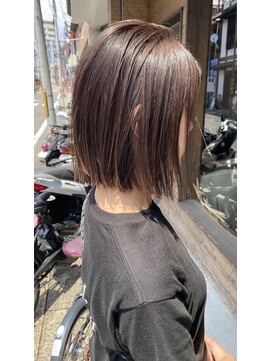 ルーナヘアー(LUNA hair) 切りっぱなしボブカット30代40代50代60代カラーイメチェン