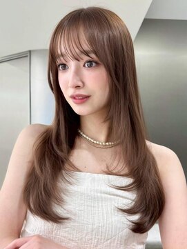 サンドレオ 新宿店(sand Leo) オリーブグレー/韓国レイヤーカット/マロンベージュ/黒髪/小顔