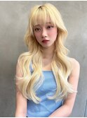 ACE横浜 ハイトーンカラー×巻き髪スタイル