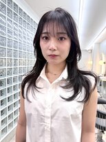 ロンドポレール 北千住(Lond polaire)&nbsp;韓国顔周り/バタフライカット/ミディアムレイヤーカット