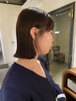 リチウム(LITHIUM...) 似合わせカットボブ 透明感カラー 縮毛矯正