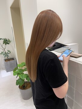 ジーナ 福岡藤崎(Zina) [Zina福岡藤崎]髪質改善/ミディアムレイヤー/縮毛矯正/前髪