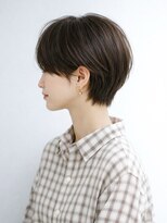 キビト(kibito)&nbsp;サイドバング/ハッシュカットショート/ダークアッシュ