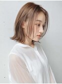 稲毛駅/ミルクティーブロンド/ダークブルー/ワンホンレイヤー