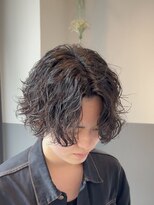 ノイセルヘアー(Noisyle Men's hair) リバースセンターパート/ニュアンスパーマ/ダウンバング/MEN'S◎