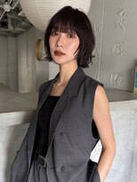 ルーム(Loom.)&nbsp;レイヤーボブ 切りっぱなしボブ 秋カラー パープルカラー