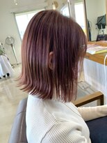 ラ メール ヘア デザイン(La mer HAIR DESIGN)&nbsp;ハイライトカラー、ピンクブラウン