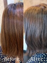 アークスヘアー&nbsp;大人可愛い暗髪でも透明感♪アッシュカラー×毛先カール