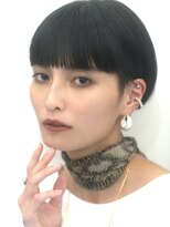 エミュ 表参道 青山(emu)&nbsp;【emu井上信洋】モードな黒髪マッシュベリーショート【エミュ】