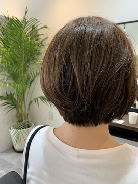 ビオヘアー(bio hair) 丸みショートボブ×グレージュ/髪質改善