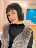 切りっぱなしボブ
