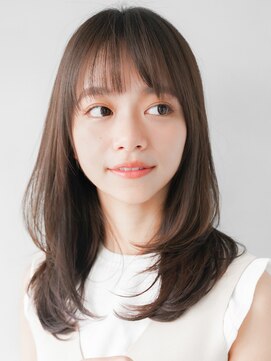 リヤン 表参道(lyann) ★クラゲヘアーオリーブグレー小顔ココアベージュ前髪レイヤ黒髪