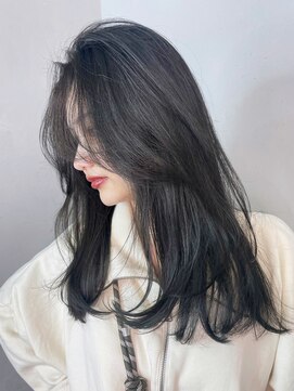 アルバム 新宿(ALBUM SHINJUKU) ネイビーレイヤー_グレーベージュレイヤーロング_ba445651