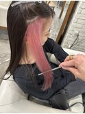 神戸 三ノ宮 元町 トアロード インナーカラー ピンク