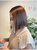 切りっぱなしボブ/エアリーロング/美髪/ピンクブラウン[船橋駅]