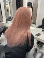 天神美容室&nbsp;ブリーチ×ピンクベージュ