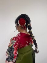 ベルクープス 天王寺店(Belle Coupes) 【BelleCoupes】卒業式 袴着付けヘアアレンジ