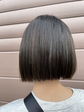 ディール D-R #ボブ#ハイライト#ダークカラー#くすみカラー#オリーブ