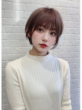 オリジンズヘアーセカンド 守谷店(Origins hair 2nd) ショート×コーラルベージュカラー×BYKARTE TR