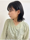 ダークトーン切りっぱなしボブ＠岩下2024/6