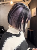 キラ 原宿(KILLA)&nbsp;前髪イメチェンこなれミディウェーブパーマアンブレラカラー