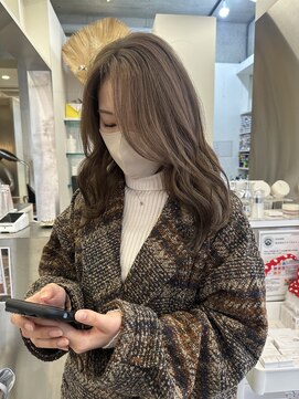 ユイマァル 岡山店(YUIMARL) ブラウンベージュ×韓国風カット