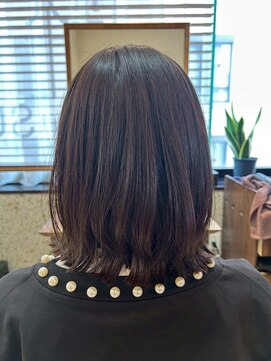 ヘアリゾート粋 トゥジュ 池袋東口店(tujuh) 髪質改善/ミディアムレイヤー/ココアブラウン/艶髪