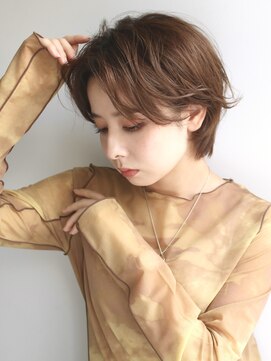 アムネシア 三軒茶屋(AMNESIA) マロンベージュ/かきあげ前髪/顔まわりレイヤー