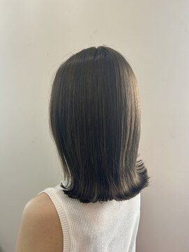 ノーム バイ アウラ(norm. by aura) オリーブベージュ 透明感カラー ブリーチなしダブルカラー