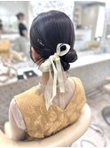 カチモリヘア/参列ヘア/タイトヘア/シニヨン//ヘアセット