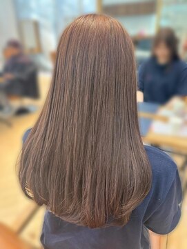 ユニ バイ マグ 長野店(Uni.by Mag) 大人可愛いブリーチなし透明感カラーグレージュ