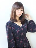 隙間バングでストレート［髪質改善/池袋&目白&大塚］