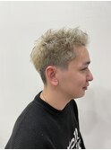 メンズショート ハイトーンカラー