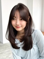 アルバム 池袋(ALBUM)&nbsp;前髪カット顔周りレイヤーロングフェイスフレーミング_F31066