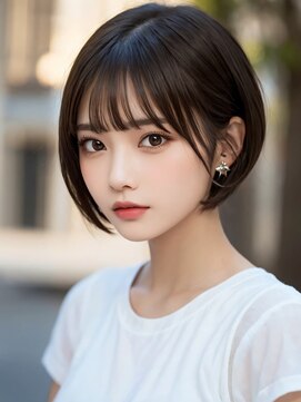 シキサロン 仙台(siki.salon) 仙台/髪質改善/ミントアッシュ×うる艶髪前下がりカールボブ