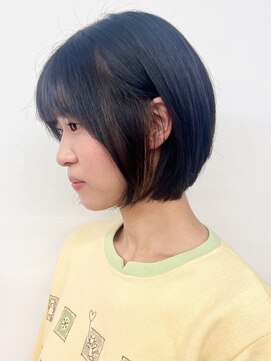 モリオフロムロンドン 松戸店(Morio from London) 【morio松戸 アイダ】王道かわいい小顔ショート黒髪ショートボブ