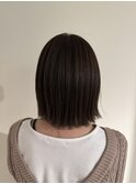 オリーブグレージュカラー×ボブ